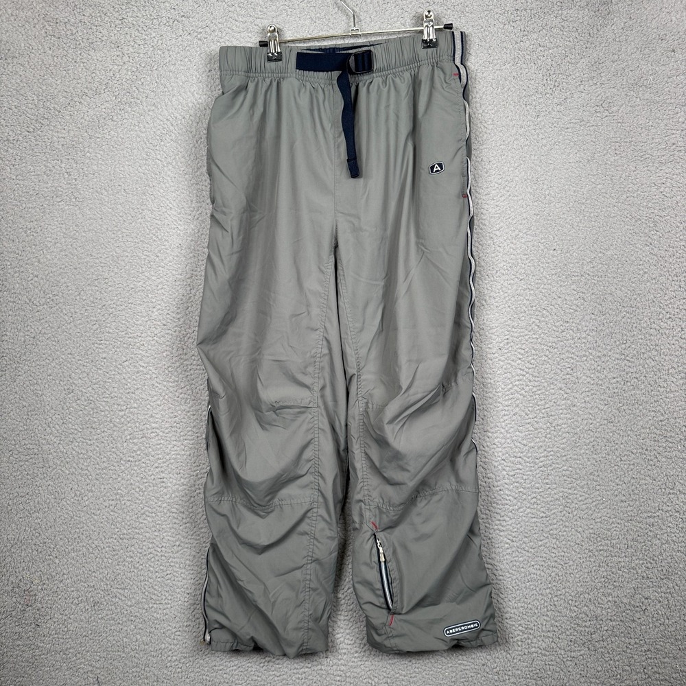 VTG Abercrombie Pants Mens S Gray Gym Issue Wide Baggy Skater  Grunge Y2K‎